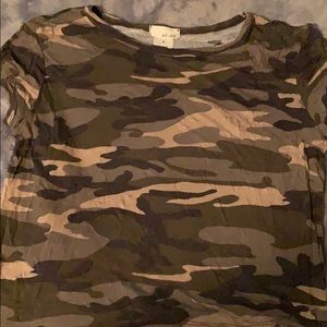 Camo crop top